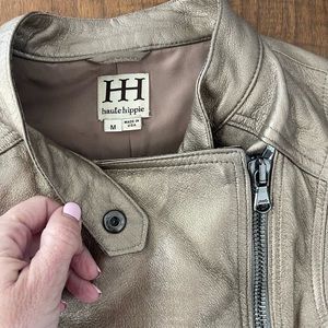 Haute hippie leather jacket